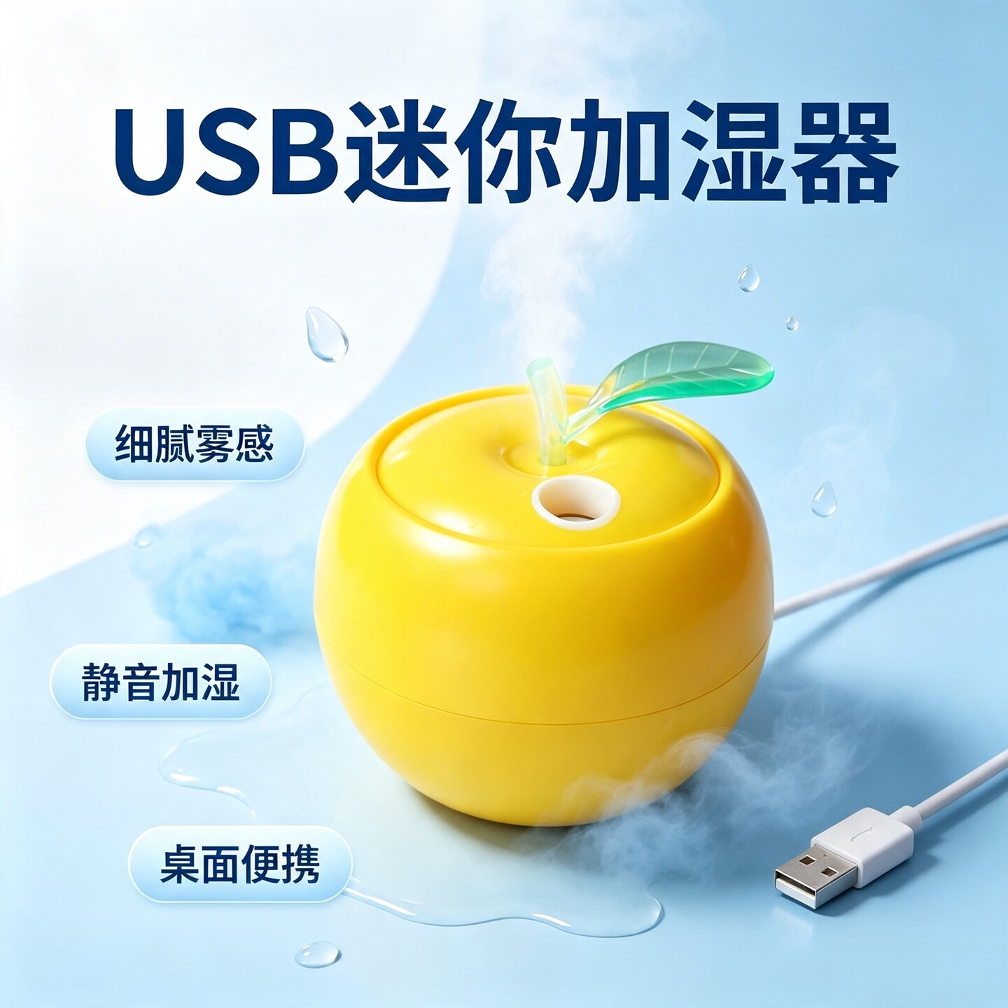 卡通USB静音超声波香薰加湿器