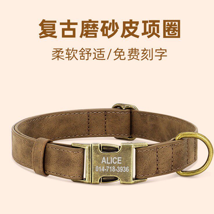 拴狗脖圈泰迪柯基防丢项圈