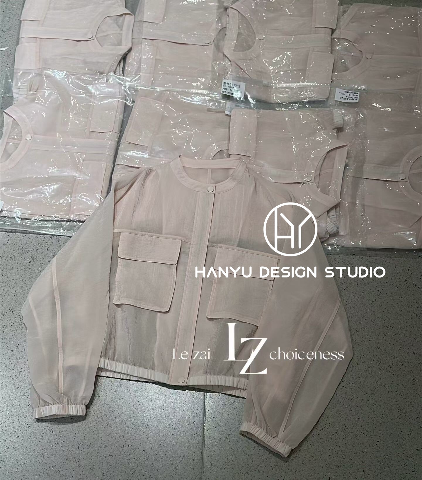 私信询价【韩钰DESIGN】2026夏季新款简约风圆领松紧袖口外套女