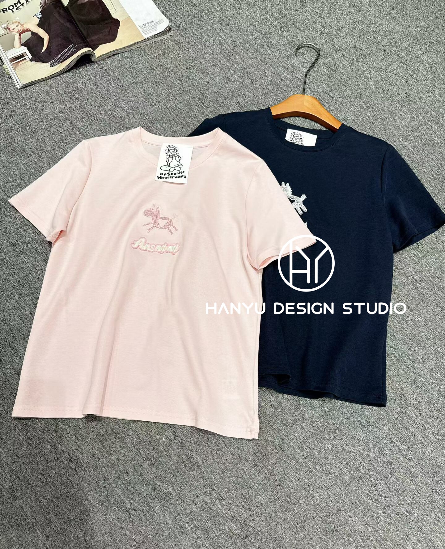 私信询价【韩钰DESIGN】2026夏季新款时尚高端正肩短袖T桖女