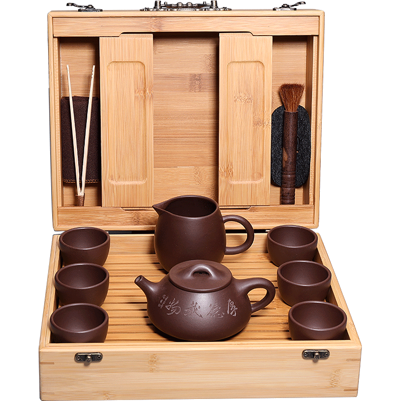 紫砂壶套装宜兴纯手工车载茶具