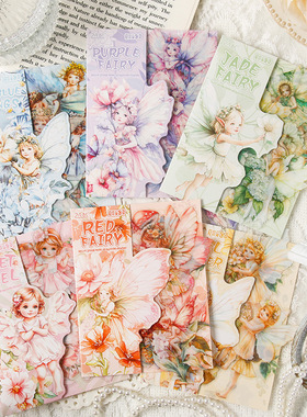 ZABC跨境PET贴纸包 云朵精灵系列 30张可爱天使主题手帐素材贴6款