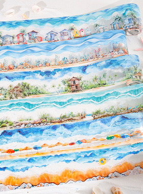 美好的一天无缝造景胶带 海与岸之间系列  6款海岸主题造景大尺寸