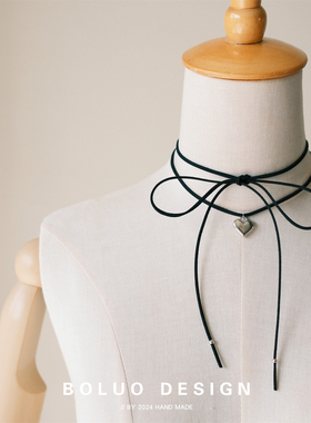 菠萝手作原创不掉色蝴蝶结项链