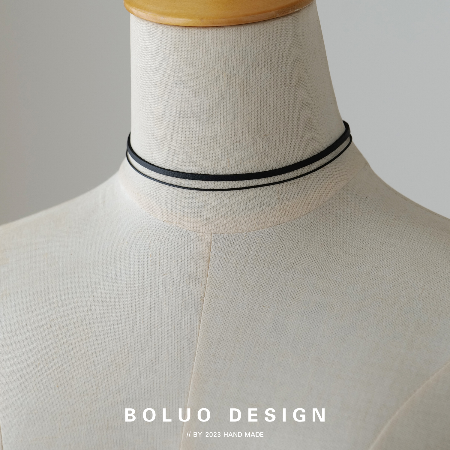 菠萝手作极简双层蜡线颈带买3免1