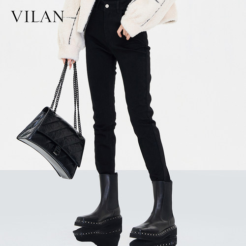 VILAN慧兰通勤牛仔裤女