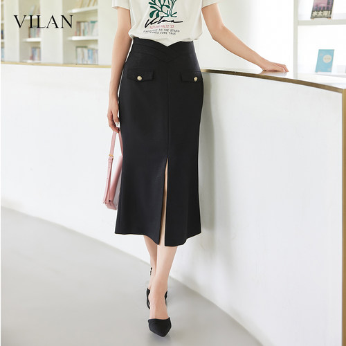 VILAN慧兰通勤半身裙女