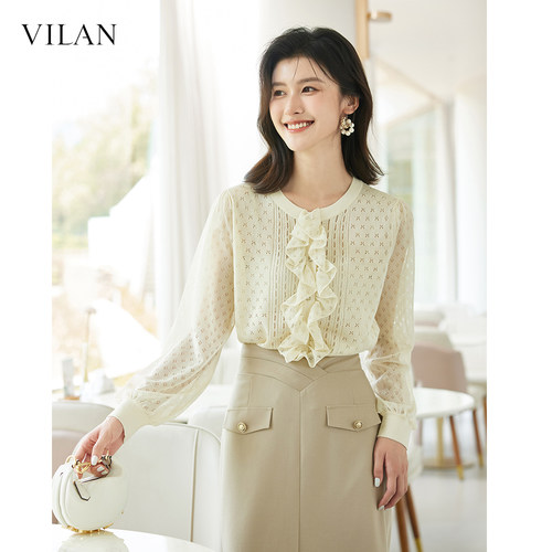 白色针织开衫女2025新款秋季穿搭