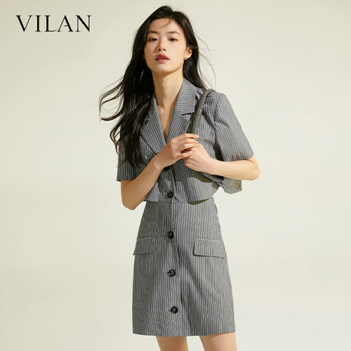 VILAN慧兰通勤连衣裙女