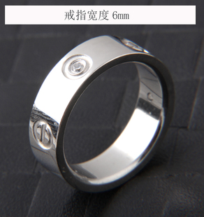 太钢戒指男人指环食指健身美发时尚戒指无名指男款指环潮品戒指