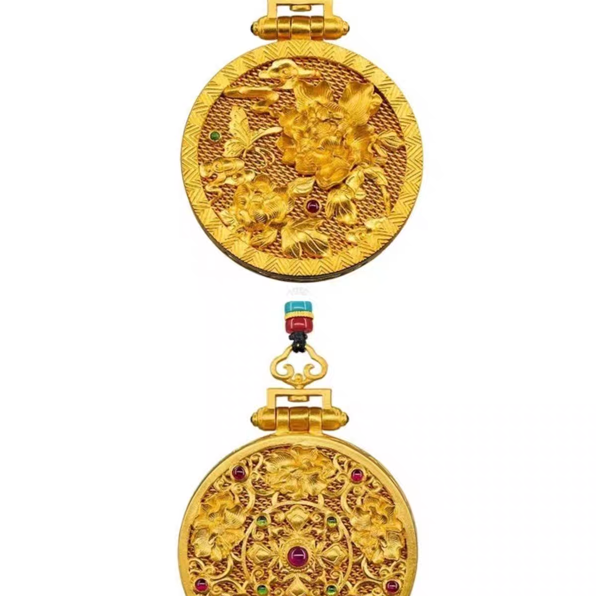 网红爆款牡丹罗盘吊坠石膏模具