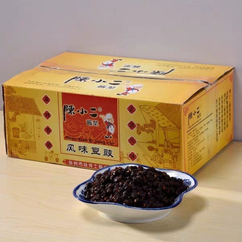 包邮陈小二风味黑豆豉净重9斤徐州特色 麻辣豆豉干豆豉 川菜专用