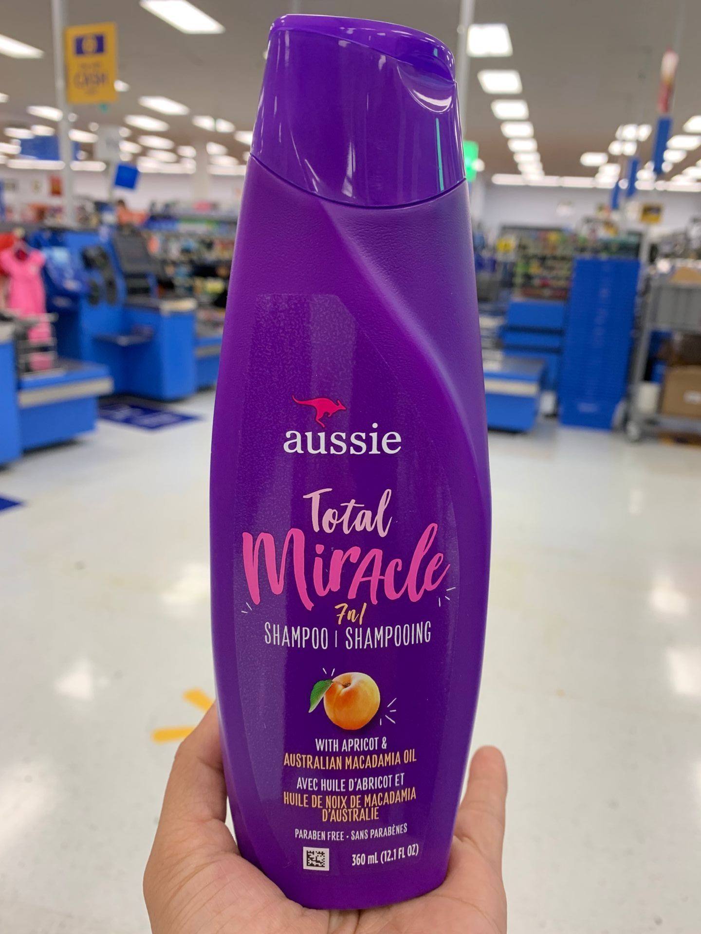 加拿大代购 aussie袋鼠miracle奇迹7合一洗发水 360ml