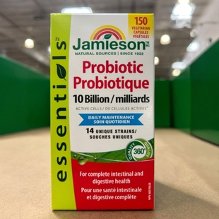 2瓶减10元 150粒 加拿大直邮Jamieson健美生100亿株益生菌胶囊