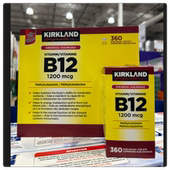 12长效缓释 2瓶减10元 加拿大直邮Kirkland科克兰维生素B 360粒