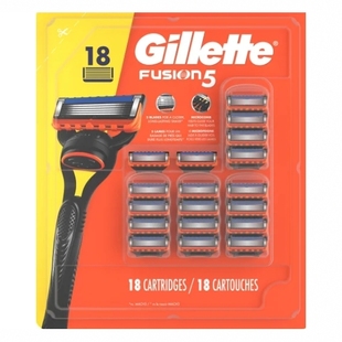 灵活手柄 剃须刀 18刀片 Gillette吉列Fusion5男士 加拿大直邮