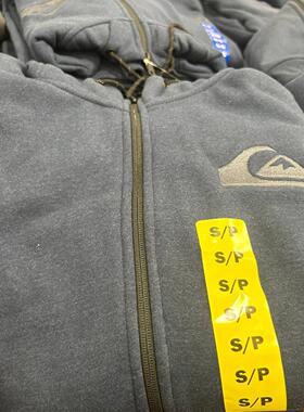 加拿大直邮 Quiksilver男款全拉链卫衣外套休闲运动 80%棉