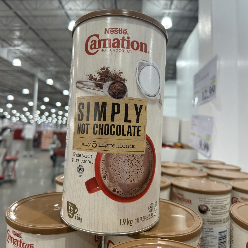 2罐9.5折加拿大直邮Nestle/雀巢Carnation纯可可热巧克力粉 1.9kg,咖啡/麦片/冲饮,可可/巧克力饮品,淘宝优惠券,粉丝福利购,淘宝优惠卷