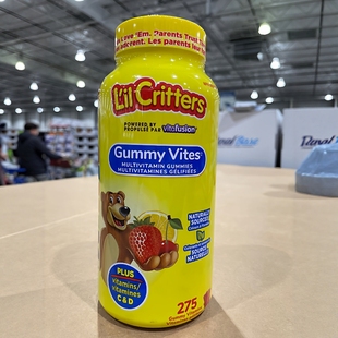 Critters小熊儿童复合维生素软糖275粒 2瓶减10元 加拿大直邮L