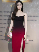 高级感渐变抹胸晚礼服女宴会年会连衣裙大牌气质敬酒服设计感长裙