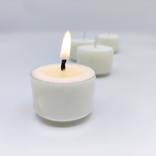 【天然椰子蜡】8小时塑料茶蜡杯 教堂瑜伽睡眠祈祷净化冥想无烟