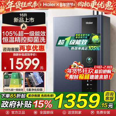 16升燃气热水器一级能效节能