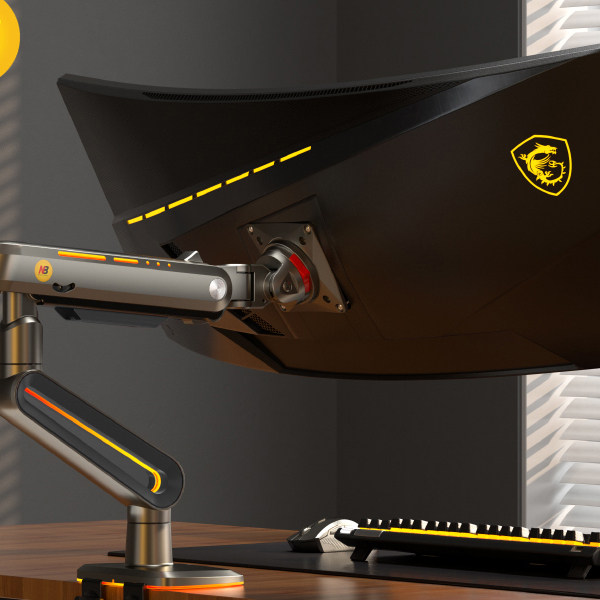 NB F6专业级电竞显示器支架电脑机械臂屏幕桌面升降旋转悬空增高架