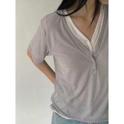 九0401韩国东大门针织衫-区viveL-8486733百搭春季高端通勤简洁