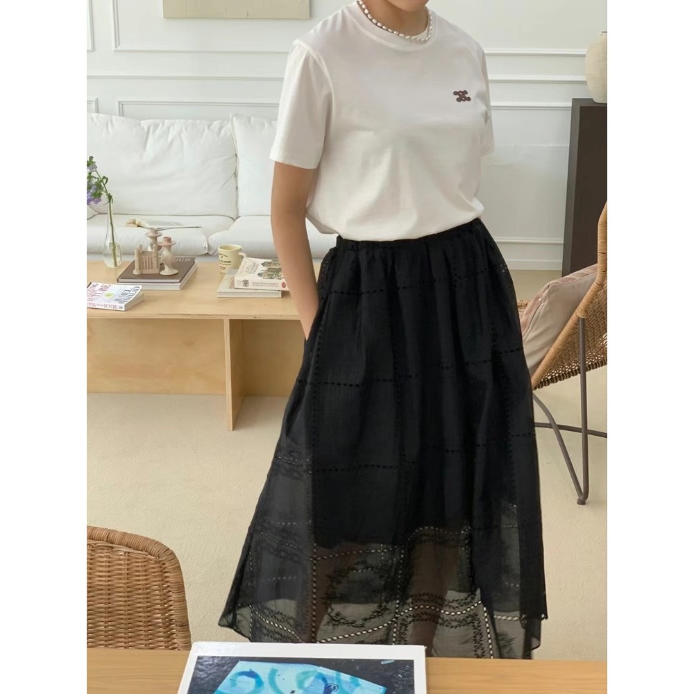 九0523韩国东大门户外半身裙区Jrun-8538234精致纯色端庄正品新潮