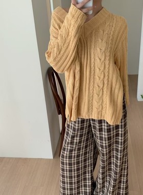 九1202韩国东大门针织衫-区VINTAGEVIBE-8716421直邮时尚人气简约