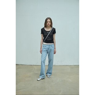 九0604韩国东大门运动牛仔裤区Wearable-8549605秋季高端通勤百搭