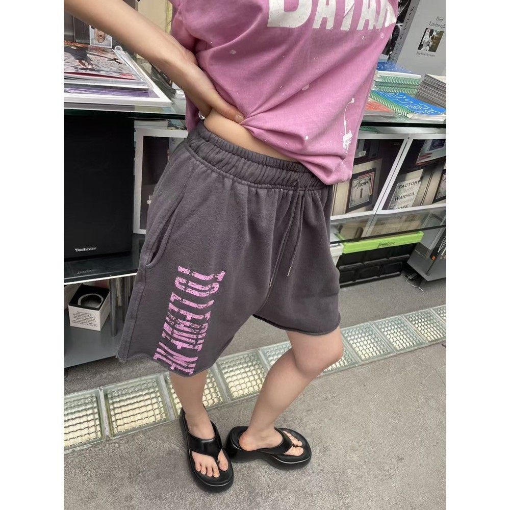 九0604韩国东大门运动短裤区THEWEEKND-8549566洋气夏季瑞丽正品