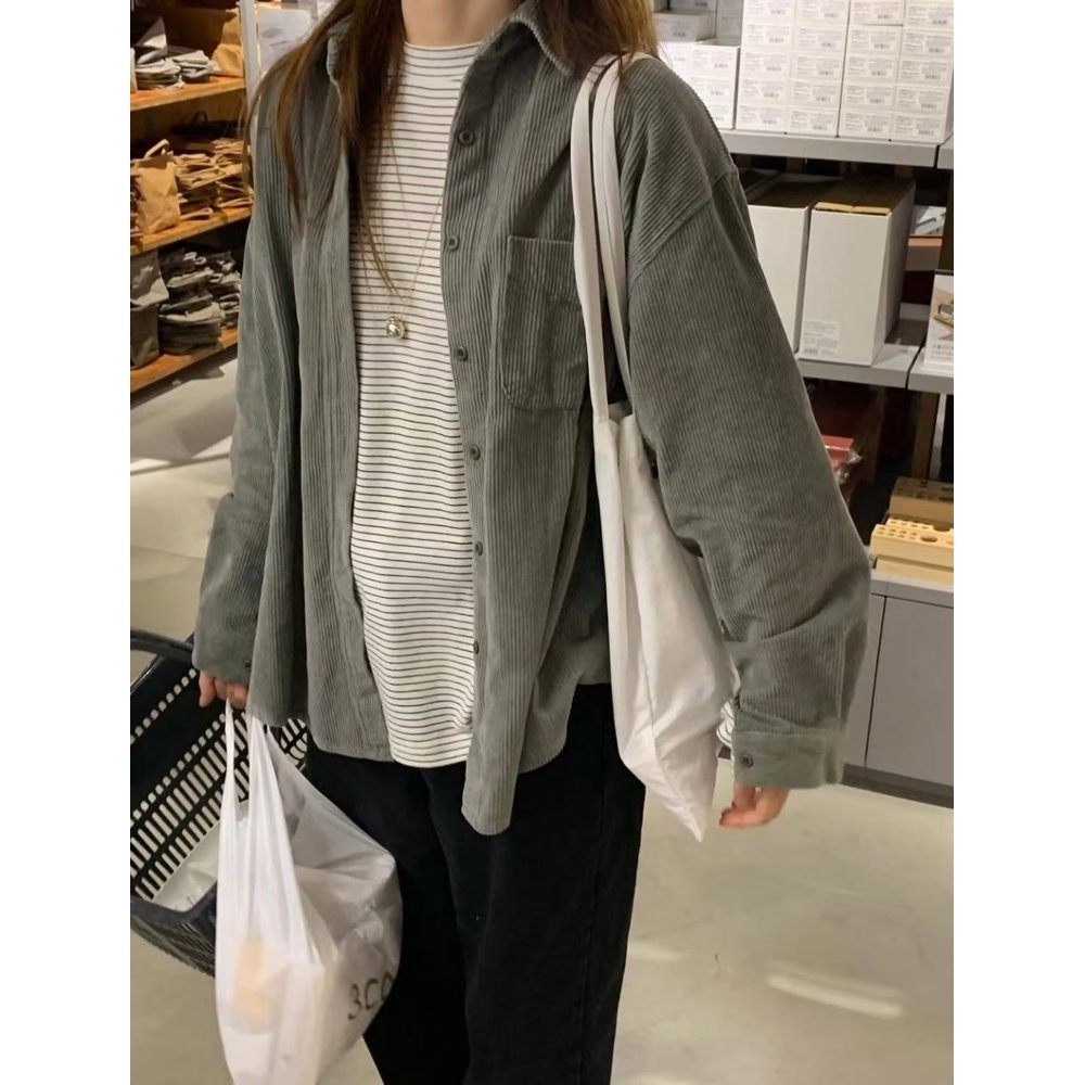 九1202韩国东大门衬衫-区AND-FLOYD-8717165秋冬都市韩版档口可爱