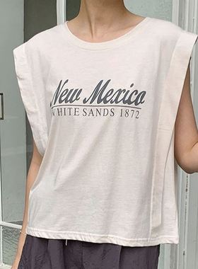 六0813韩国正品mis-s-can-dy-233233 背心区秋季知性通勤街舞纯色