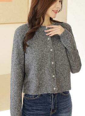 六0125韩国正品78841 针织衫区春冬简约韩版简洁可爱优雅冬季复古