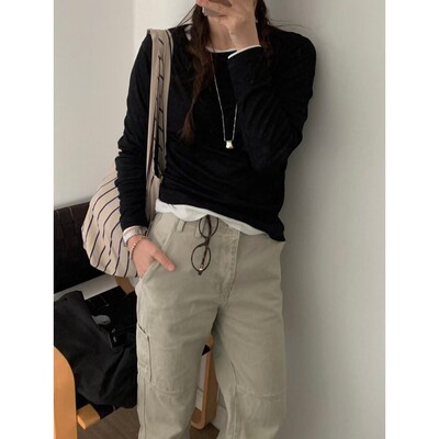 九0315韩国东大门t恤区AND-FLOYD-8751830经典春季高端通勤英伦