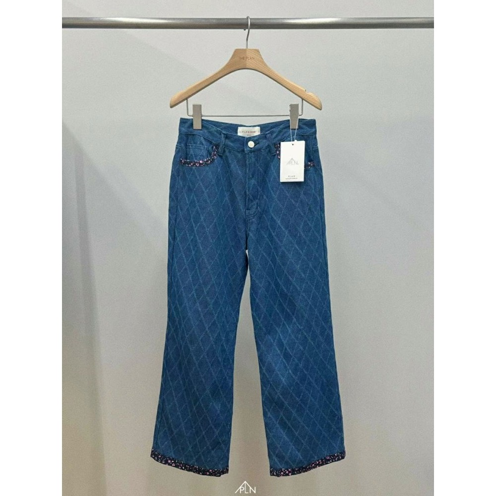 九0628韩国东大门运动牛仔裤区THEPLAN-8570119秋季修身通勤英伦