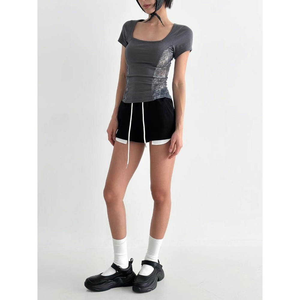 九0523韩国东大门运动短裤区BUSTLING-8539425潮流直邮街舞人气