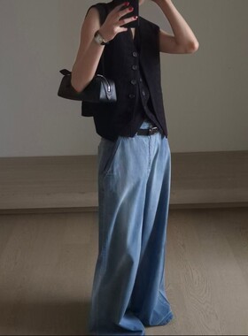 九0628韩国东大门运动牛仔裤区ous-8570740气质通勤档口纯色街舞