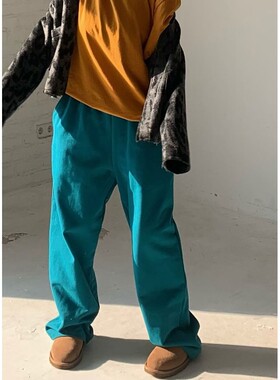 九1202韩国东大门休闲长裤区ParisMatch-8716327纯色档口正品新潮