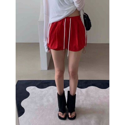 九0604韩国东大门运动短裤区VERANDA-8550672通勤优雅纯色学院