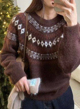 九1202韩国东大门毛衣-区doubleJ-8716672新款炸街直邮别致甜美