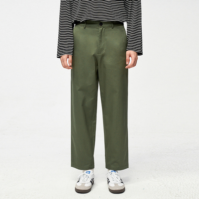 男士成衣水洗简约潮流直筒休闲裤