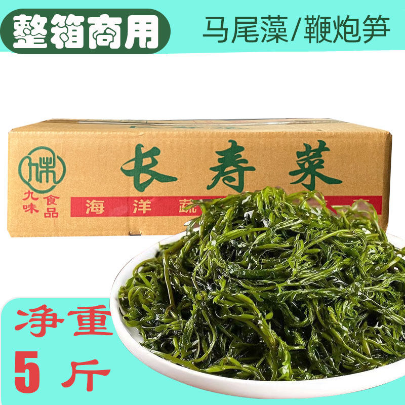 商用净重5斤马尾藻海草鞭炮笋羊栖长寿菜麻辣烫火锅串串关东煮