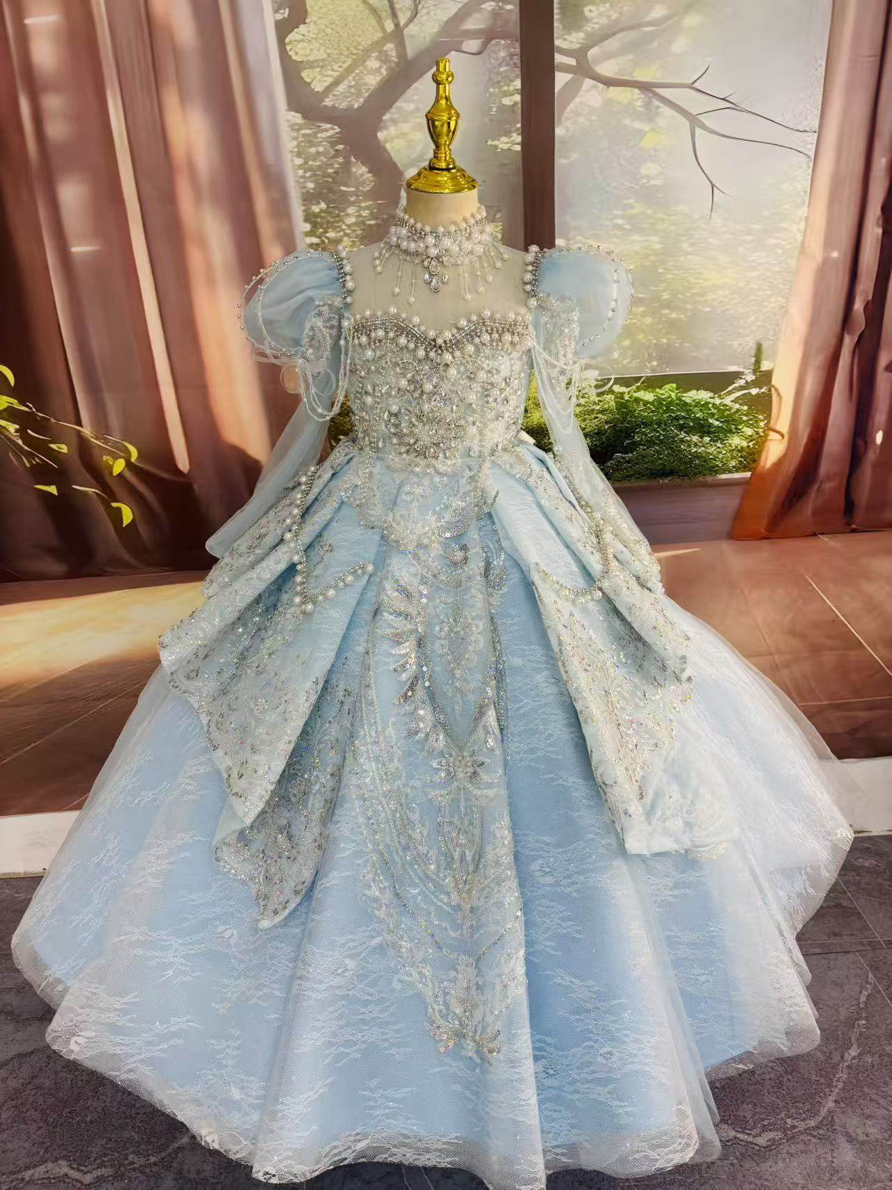 女童礼服高端轻奢小众高端生日公主裙儿童走秀主持人钢琴演出服,童装/婴儿装/亲子装,儿童礼服,淘宝优惠券,粉丝福利购,淘宝优惠卷