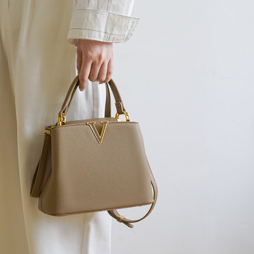轻奢手提水桶包高级感通勤妈妈包