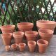 红陶花盆圆形花盆多肉植物育苗盆栽透气陶土盆绿植园艺花卉大号盆