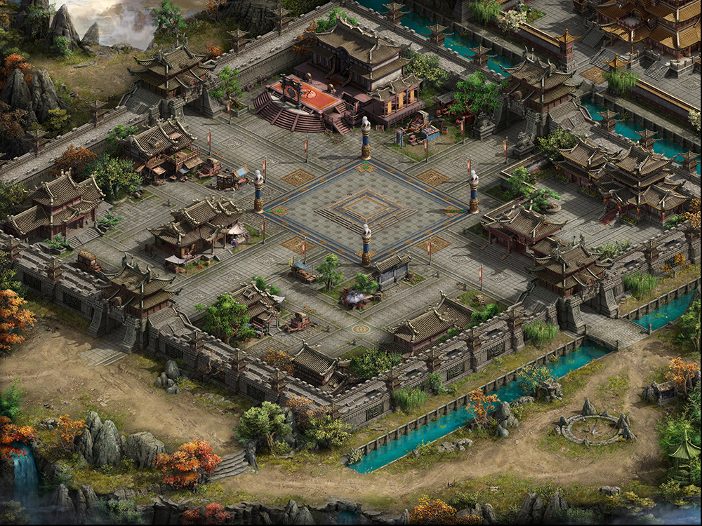 996引擎 传奇地图  主城地图  全新高清真彩精 传奇素材 复古