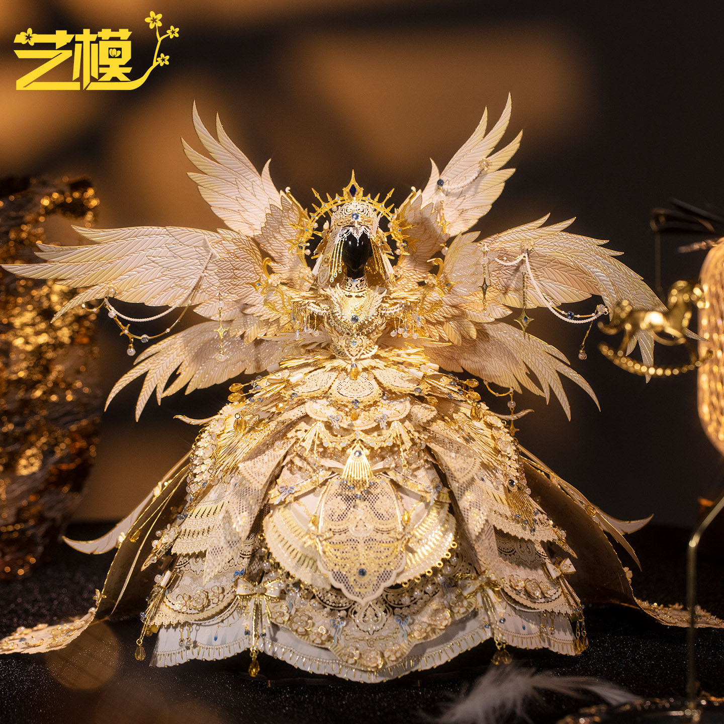 艺模臻爱契约云裳花容3D立体金属拼图拼装模玩手工diy结婚礼摆件图片