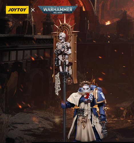 JOYTOY暗源战锤40K 极限战士剑卫旗手1：18可动兵人模玩手办礼物